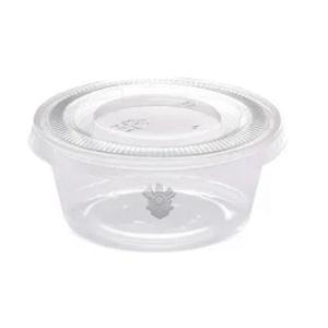 Choice 2 oz. Clear Plastic Souffle Cup / Portion Cup - 100/Pack