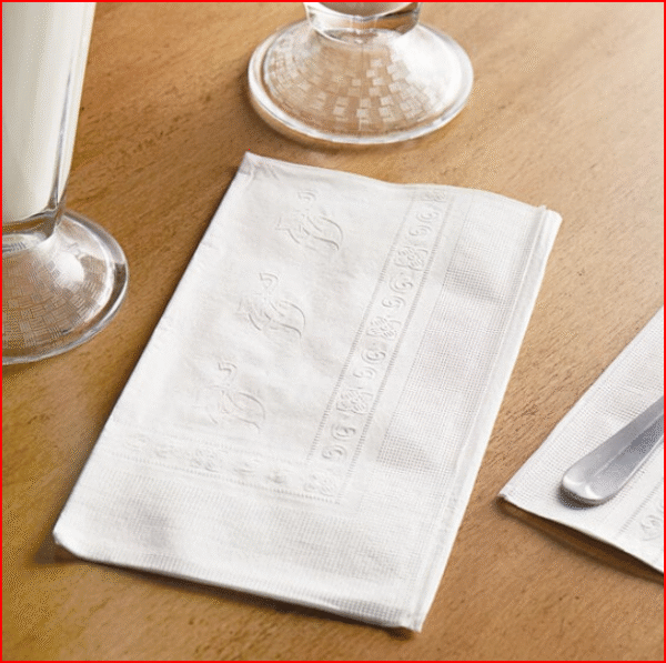 Choice White 2-Ply Dinner Napkin 17" x 15" - 3,000/Case