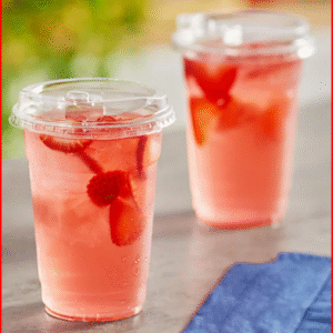 Choice 16 oz. Clear PET Plastic Cold Cup With Strawless Sip Lid - 50/Pack
