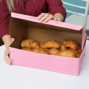 14" x 10" x 4" Pink Customizable Cake / Bakery Box - 100/Bundle